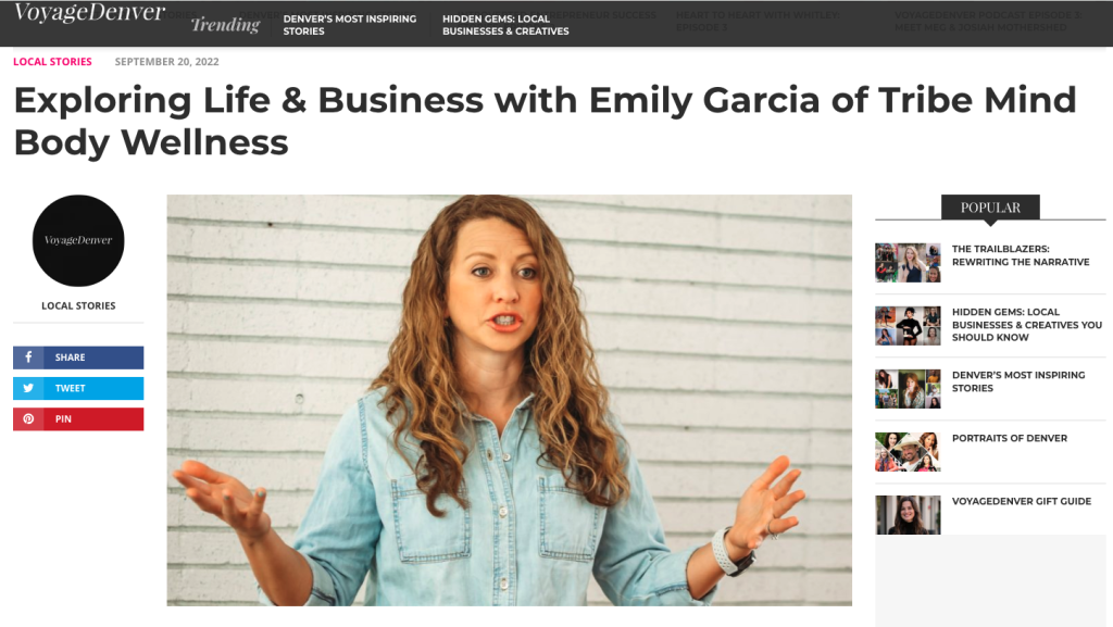 Emily Garcia Tribe Mind Body Wellness